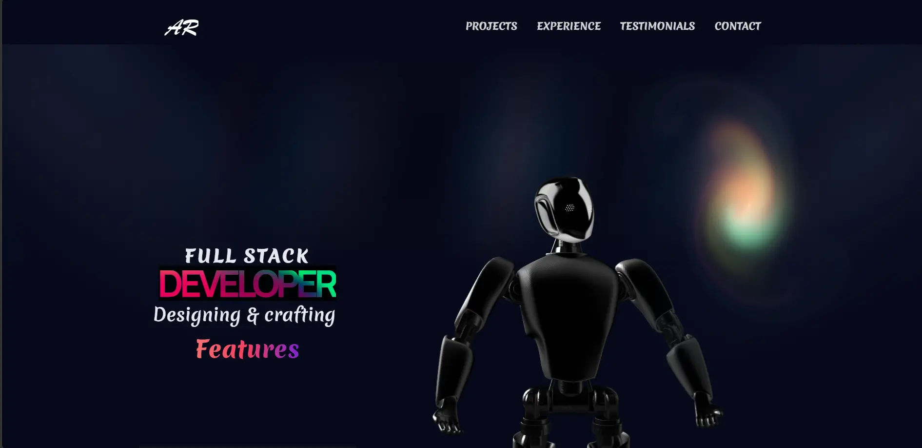 3D Portfolio project preview