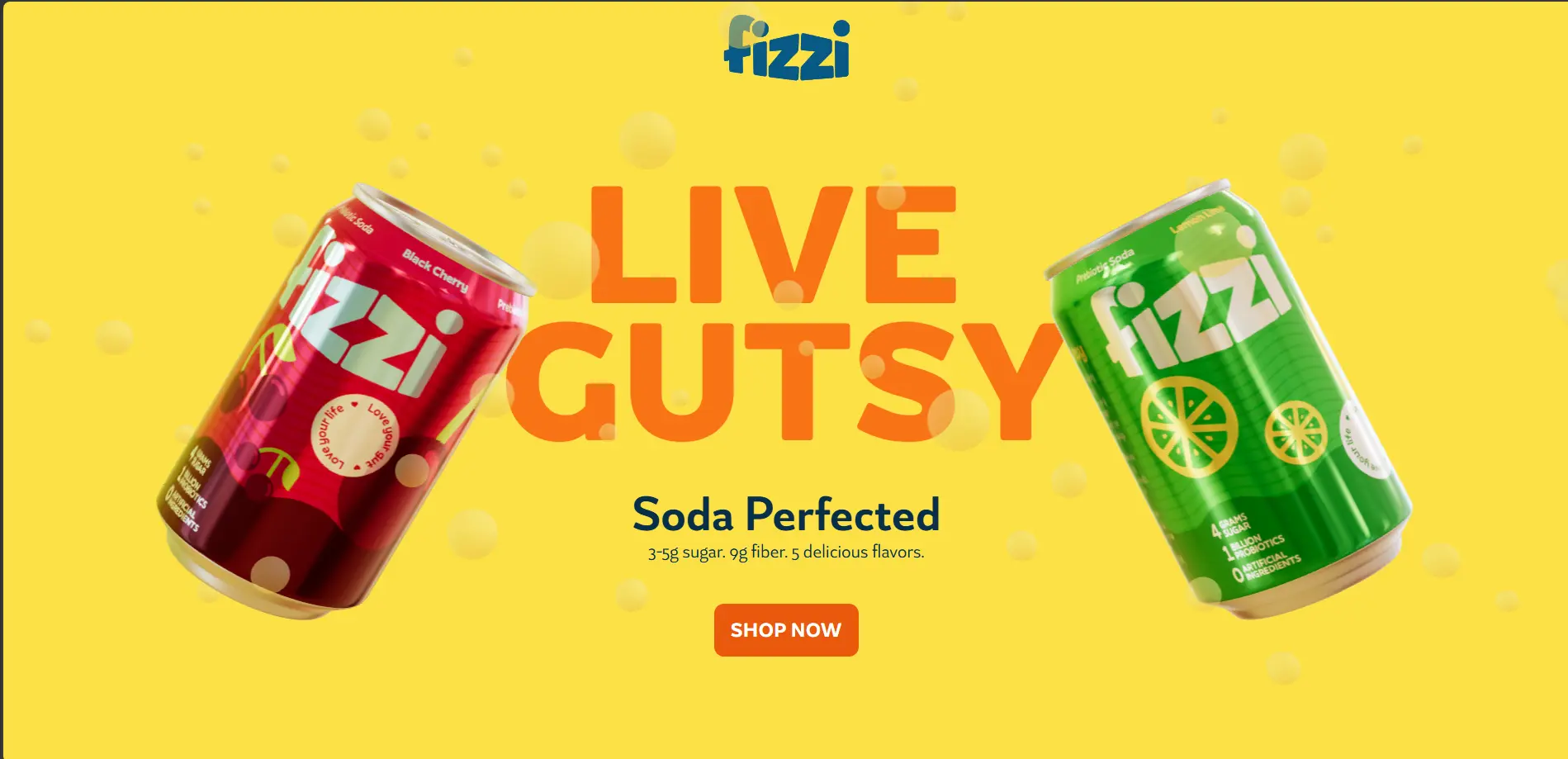Fizzi - A 3D Interactive Soda Landing Page project preview
