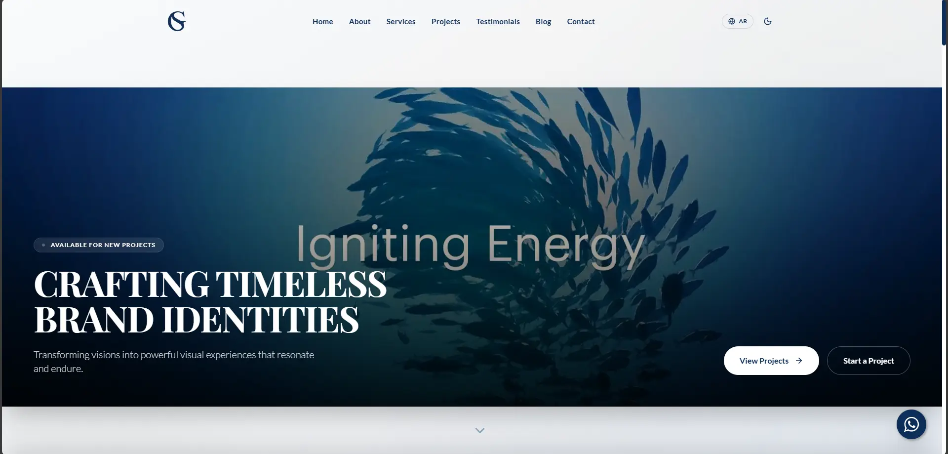Ghadeer Studio – Portfolio with Advanced Motion project preview