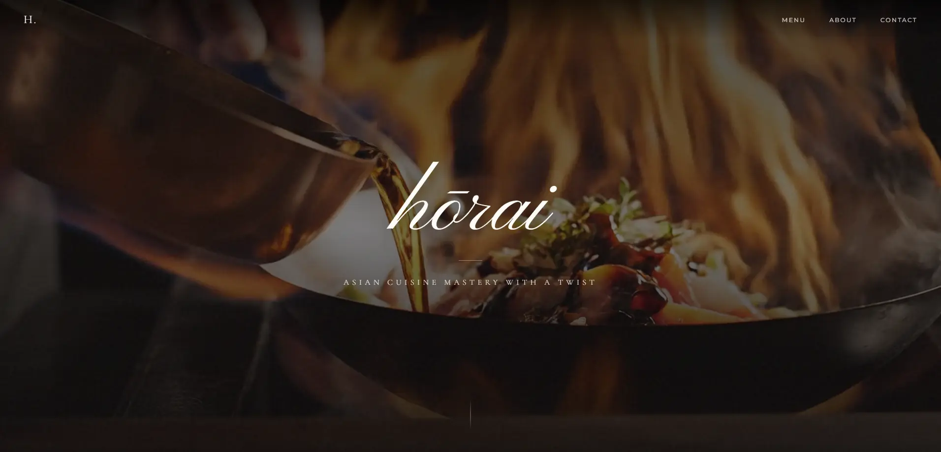 Horai - Restaurant Website project preview