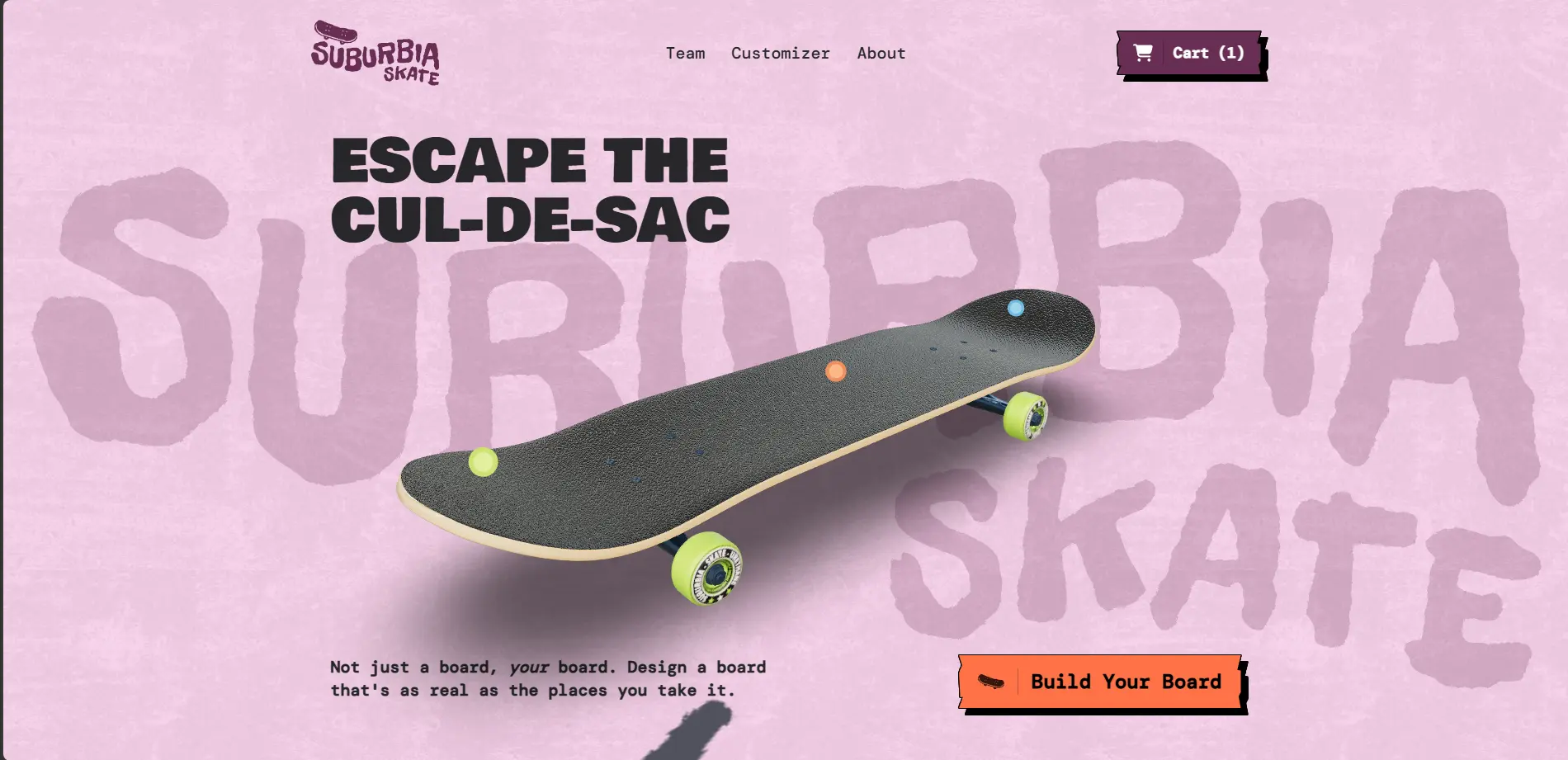 Suburbia 3D Skateboard project preview