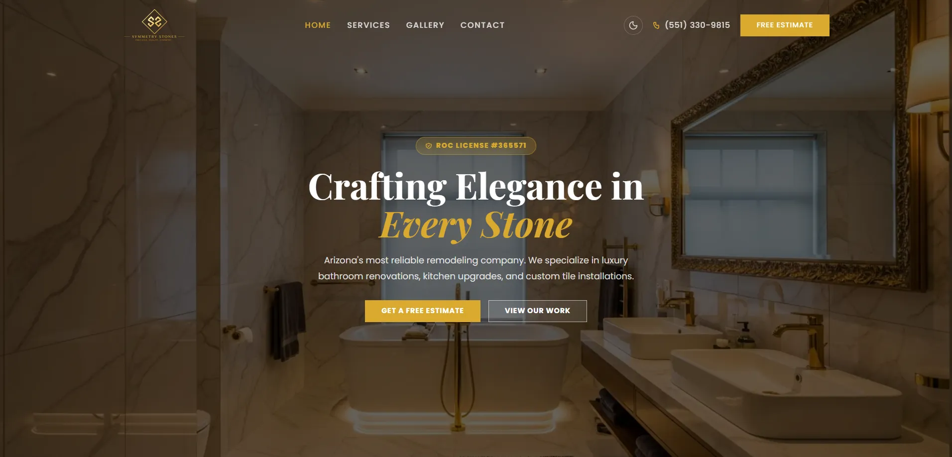 Symmetry Stones – Corporate Website for Remodeling Contractor project preview